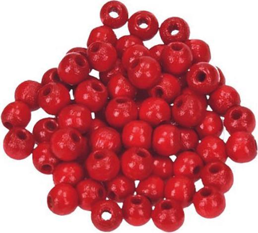 Produktbild Glorex Holzperle 10mm 47St karminrot