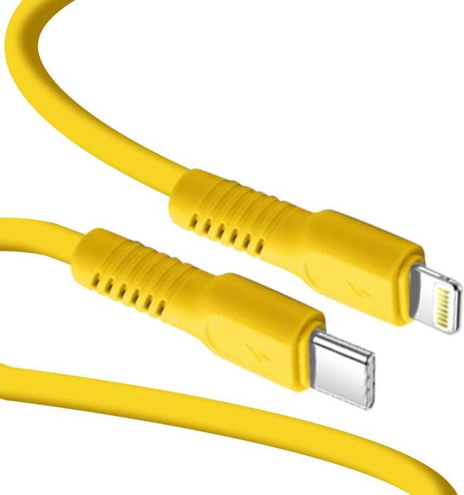 Produktbild Forever COLORUM Kabel USB-C - Lightning 1,8m 2,4A CK12-CL-05 xYellow (1.80 m, USB 3.2 Gen 1, 12 W)