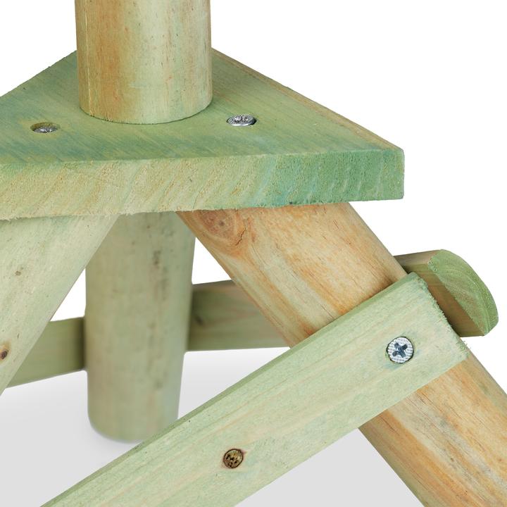 Actual product image Relaxdays Triangular Insect Hotel on Stand (Catchy tunes, Lacewings, Wild bees, Ladybirds)