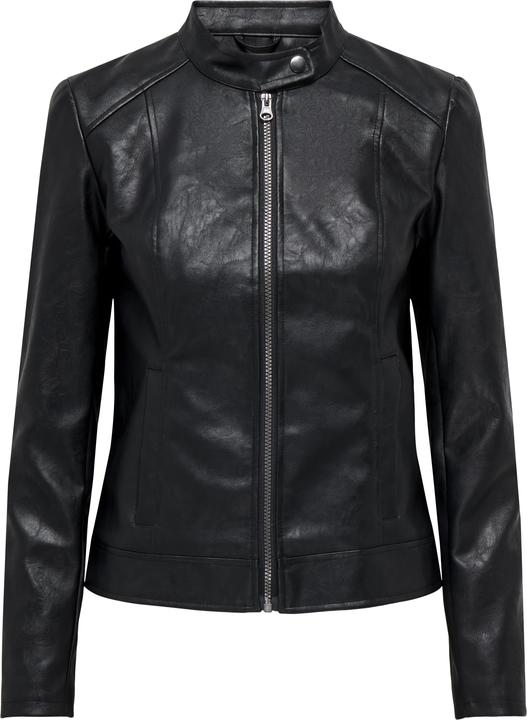 JdY Reissverschluss- Kunstlederjacke Kunstlederjacke