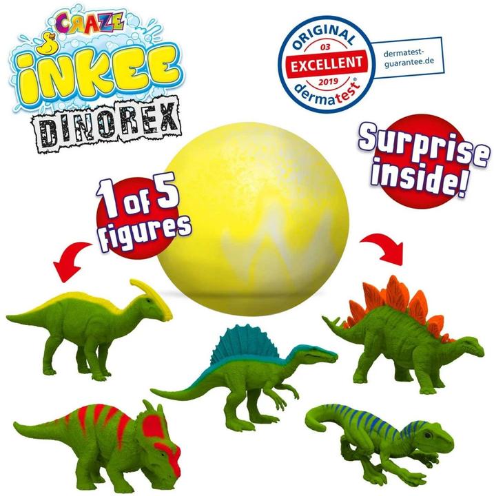 Produktbild Craze Inkee Surprise Dino (Badekugeln)