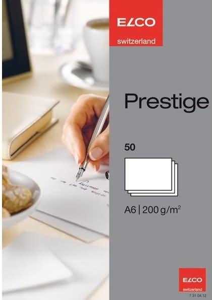 Image du produit Elco Cartes d'écriture Prestige (A6, 200 g/m², 50 x)