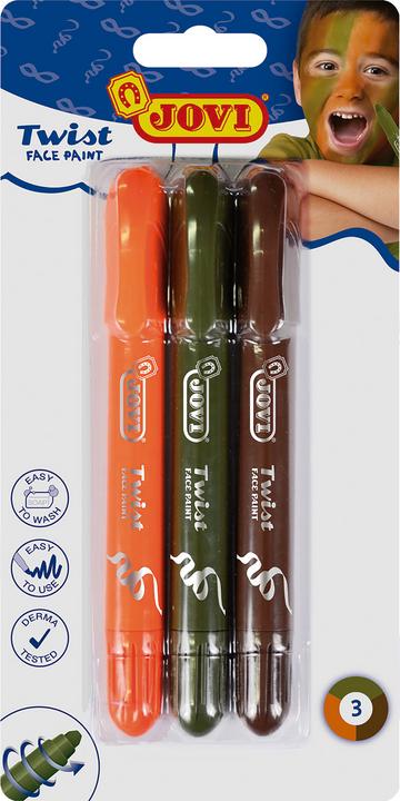 Immagine prodotto Jovi Matite per il trucco per bambini Face Paint Boy PU=3 pezzi in blister