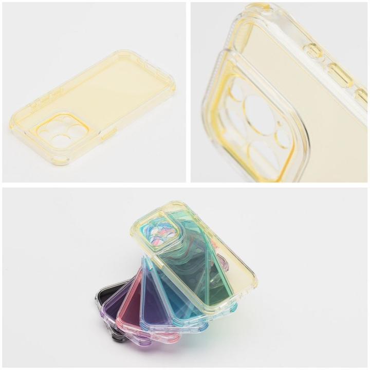 Actual product image OEM Back panel cover MATRIX CLEAR Case for IPHONE 16 PLUS yellow (Apple iPhone 16 Plus)