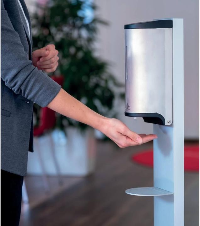 Produktbild Emco system 2 Sensorspender alu für Flüssigseife und Desinfektionsgel 352100106