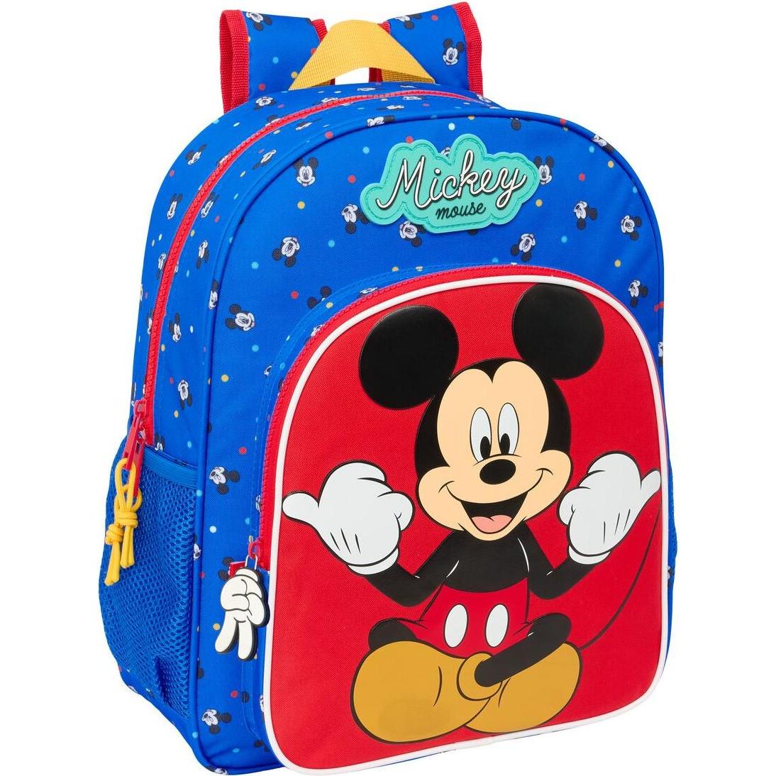 Mickey Mouse Club House, Borsa scuola materna, Mickey Mouse Clubhouse Schulrucksack Good Day Blau 32 X 38 X 12 Cm, Blu