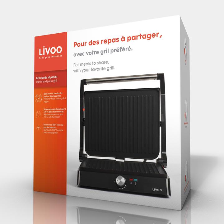 Image du produit Livoo Fleisch- und Panini-Grill (Prise UE)