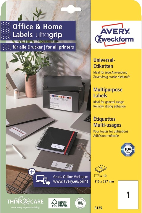 Produktbild Avery Etiketten, Home Office, Kleinpackung