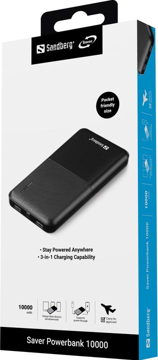 Actual product image Sandberg Saver (10000 mAh, 37 Wh)