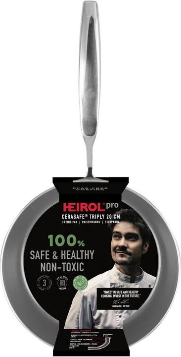Productafbeelding Heirol Cerasafe Triply Frying Pan, 20 cm (Koekenpan, Roestvrij staal)