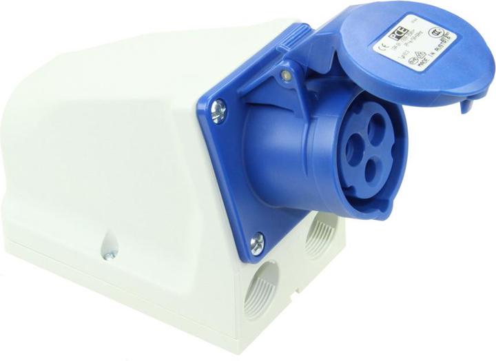 Produktbild PCE 925-6w Wanddose schleifbar 32A 5p 6h IP44