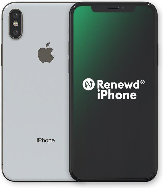 Immagine prodotto Renewd iPhone XS (64 GB, Argento, 5.80", 12 Mpx, Doppia SIM, A / Come nuovo)