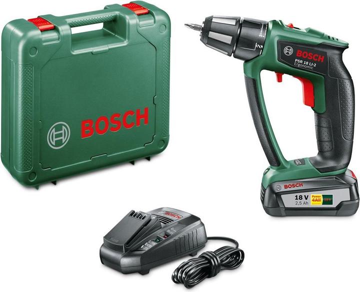 Bosch Home & Garden PSR 18 LI-2 Ergonomic, 1 Akku (Akkubetrieb)