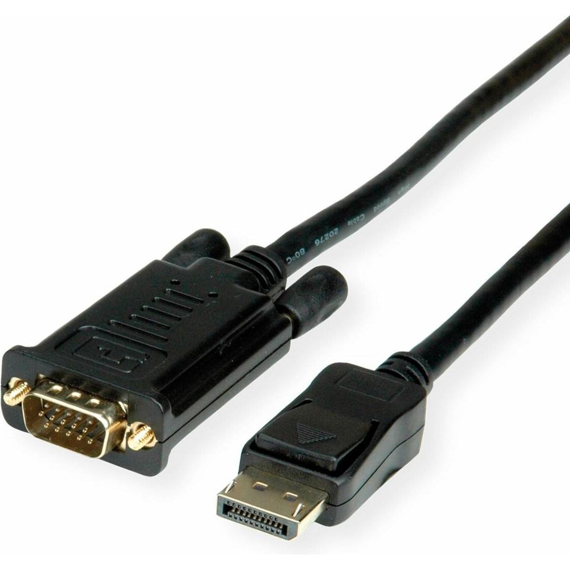 Roline Kabel DisplayPort-VGA, DP ST (1 m, DisplayPort), Video Kabel