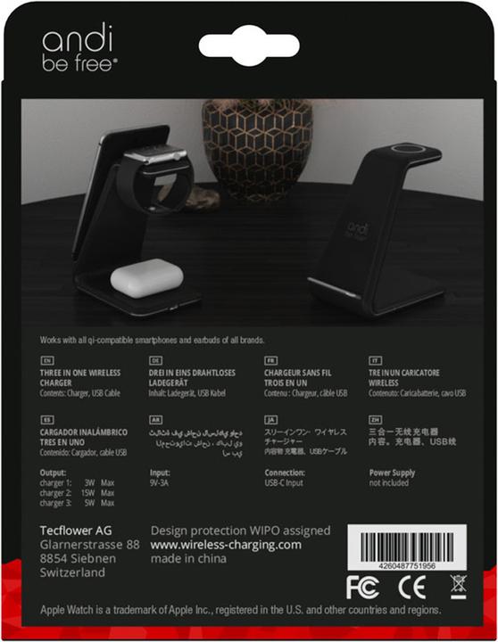 Produktbild Andi be free Wireless Charger 3 in 1