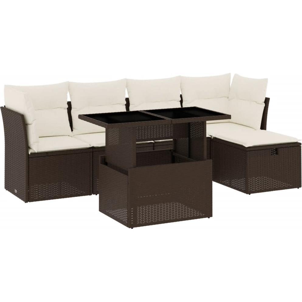 VidaXL, Gartenlounge, 10-tlg. Garten-Lounge-Set mit Kissen