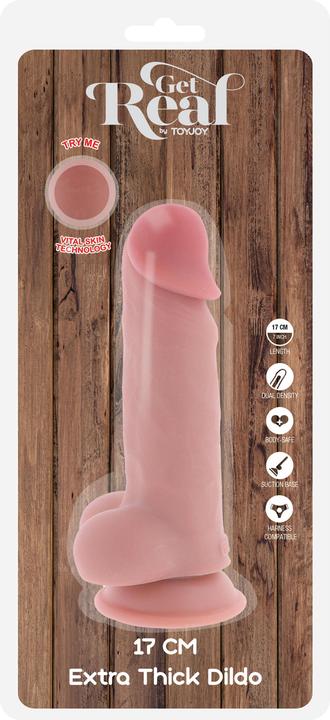 Image du produit ToyJoy Deluxe Dual Density Thick Dildo TPE 17 cm