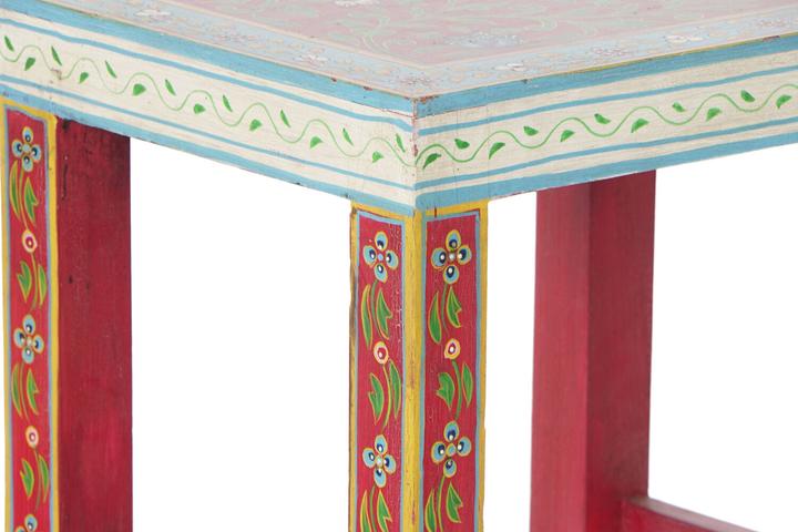 Produktbild DKD Home Decor Side table 8424001853243 Natural Multicolour Acrylic Mango wood 45 x 30 x 45 cm (45 x 30 x 45 cm)