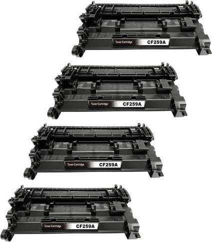 Actual product image Hermex Compatible HP 59A CF259A Toner black (with chip) Set of 4 (FC)