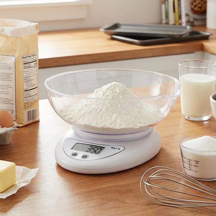 Produktbild Avizar Küchenwaage mit Schüssel, LED und Tara