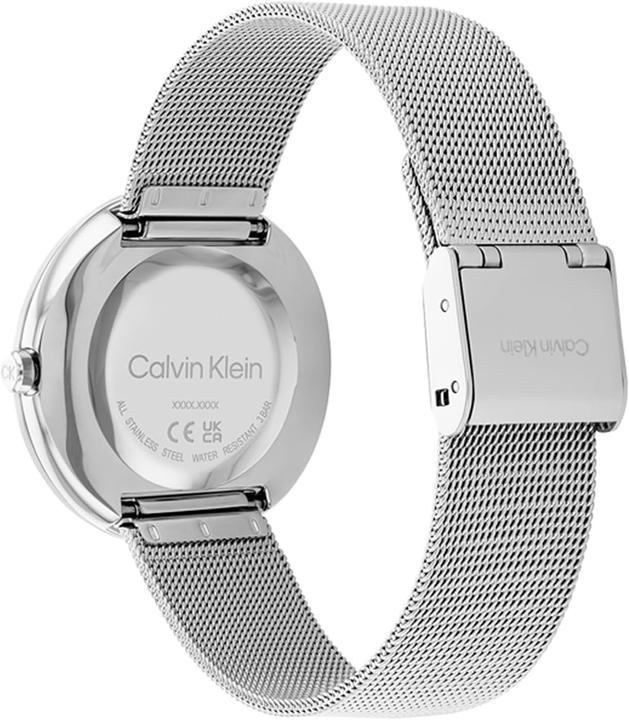 Actual product image Calvin Klein Womens Analogue Quartz Watch with Stainless Steel Strap 25200011 siliver Classic (Analogue wristwatch, 34 mm)