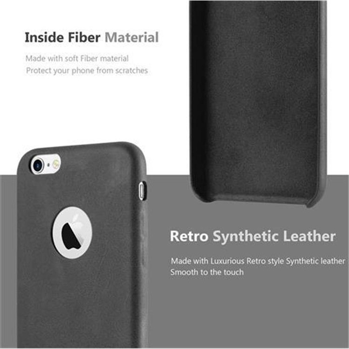 Actual product image Cadorabo Hard cover faux leather with texture (Apple iPhone 6)