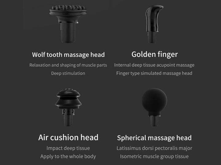 Produktbild Magni Massage-Pistole, 8 Aufsätze