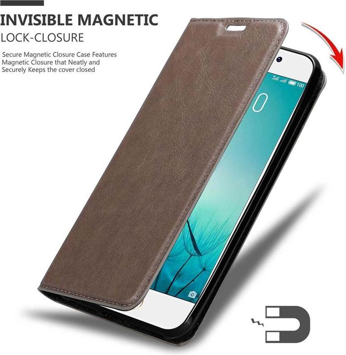 Actual product image Cadorabo Book Invisible Magnet Cover (Meizu Pro 7)