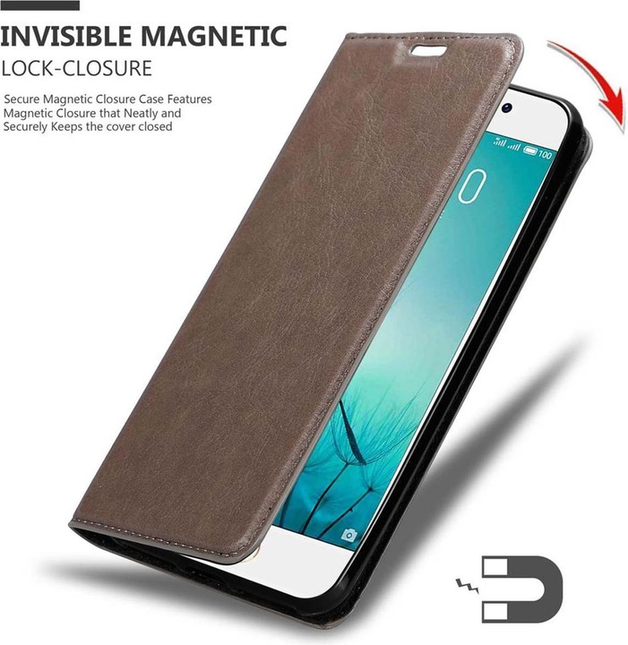 Actual product image Cadorabo Book Invisible Magnet Cover (Meizu Pro 7)