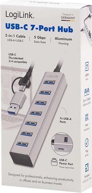 Produktbild LogiLink Prüfen (USB-A, USB-C, 7 Ports)