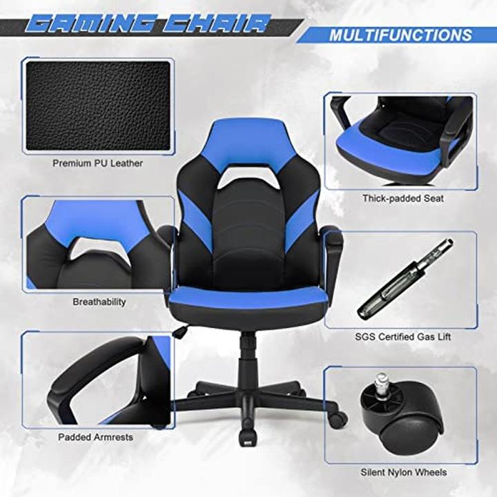 Produktbild IWMH Ergonomischer Gaming- und Bürodrehstuhl mit verstellbarer Höhe