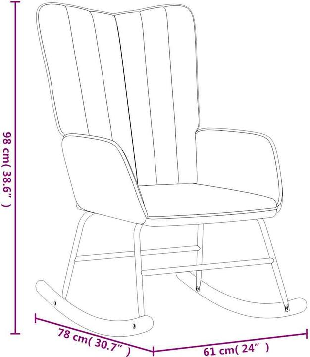 Produktbild vidaXL Schaukelstuhl