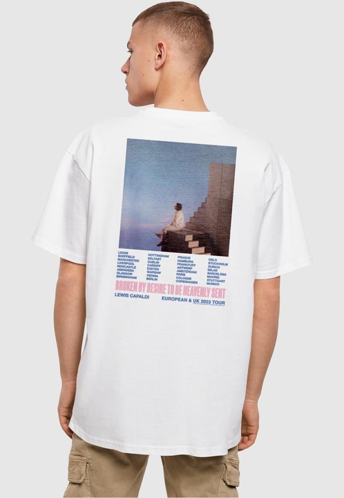 Produktbild Merchcode Lewis Capaldi - Tour grabsheet 1 Heavy Oversize Tee - 115629 (M)