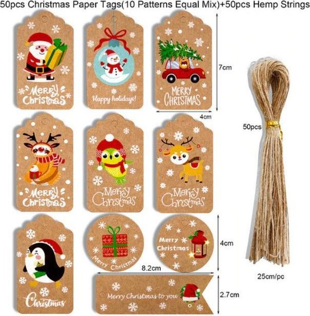 MU Style Do It Series Geschenkanhänger (50er Set) (Geschenkverzierung, 50 x)