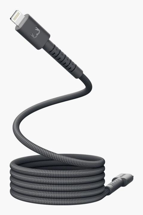 Produktbild Fresh'N Rebel Fresh 'n Rebel USB-C zu Lightning silicon geflochtenes Kabel "FlexWave" 70cm, Storm Grey (0.70 m, 30 W)