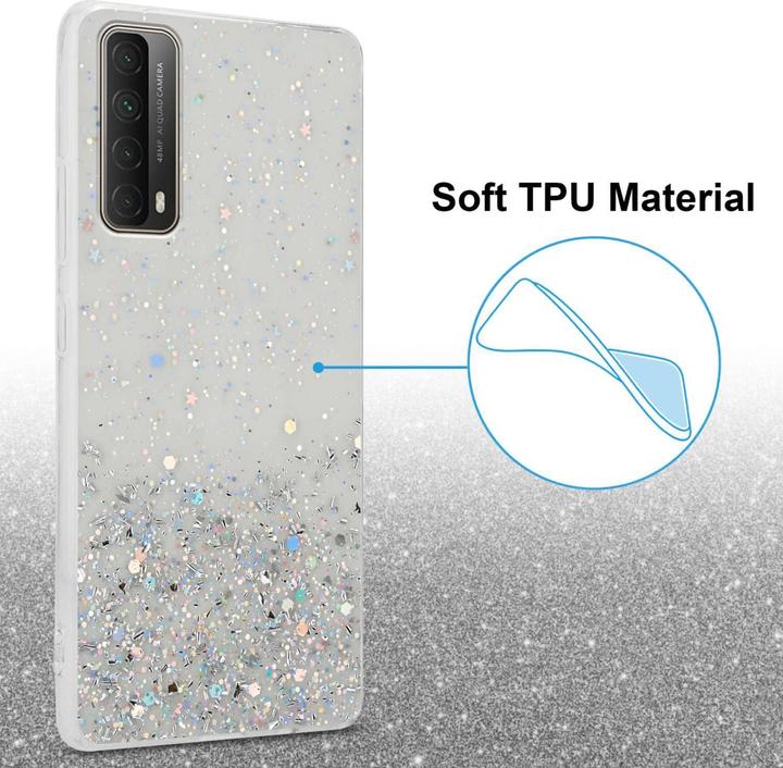 Actual product image Cadorabo Bumper Case for Huawei P SMART 2021 TPU funkelnder Glitter (Huawei P Smart (2021))
