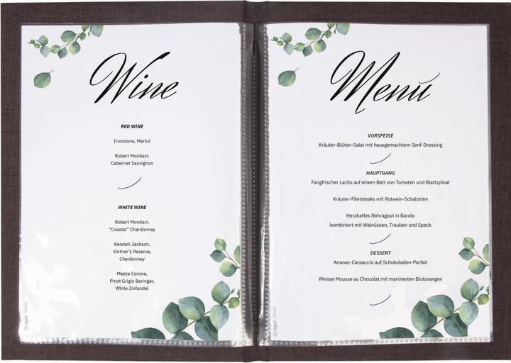 Produktbild Sigel Speisekarten-Mappe MENU