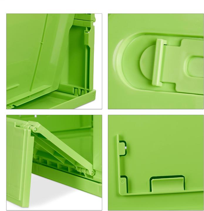 Immagine prodotto Relaxdays Box pieghevole da 60 l con coperchio (58,5 x 39,5 x 32,5 cm, 75 l)
