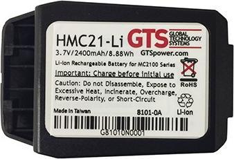 Actual product image Global Technology Systems HMC21-LI, Battery, Motorola, MC2100, Black, Lithium-Ion (Li-Ion), 2400 mAh