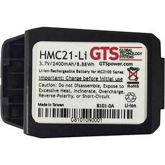 Global Technology Systems HMC21-LI, Akku, Motorola, MC2100, Schwarz, Lithium-Ion (Li-Ion), 2400 mAh, Barcode-Scanner Zub...