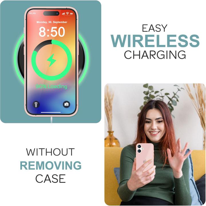 Actual product image Nalia Matte hybrid cover semi-transparent (Apple iPhone 16)