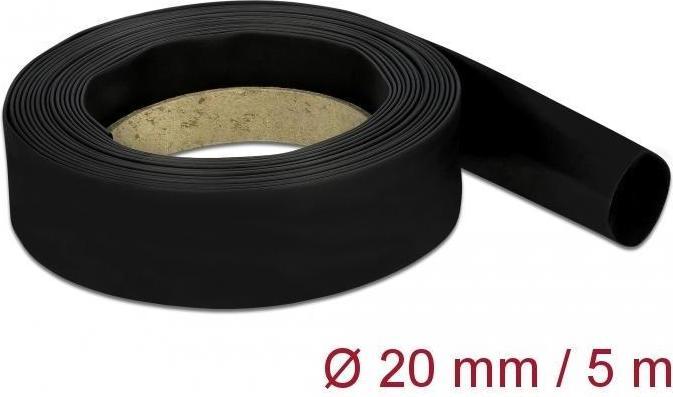 Produktbild Delock Schrumpfschlauch 5 m x 20 mm schwarz (1 x)
