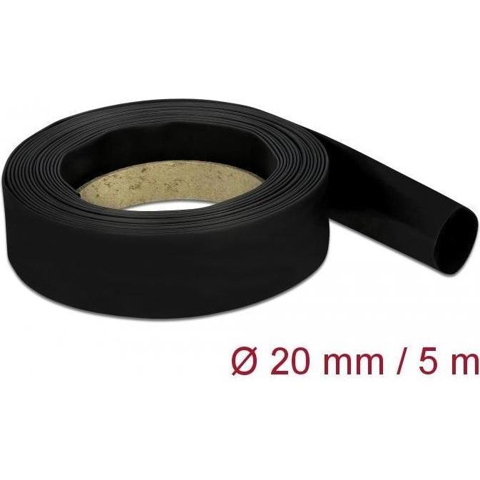 Delock, Schrumpfschlauch, Schrumpfschlauch 5 m x 20 mm schwarz (1 x)