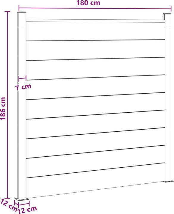 Produktbild vidaXL Zaunelement