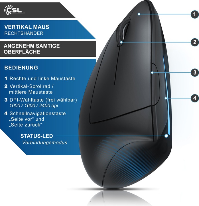 Produktbild CSL Vertikal L (Kabellos)