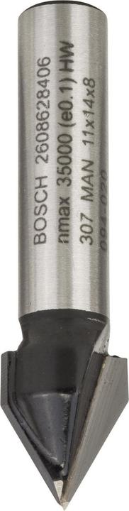 Actual product image Bosch Professional Zubehör V-groove cutter, 8 mm, D1 11 mm, L 14 mm, G 45 mm, 60°