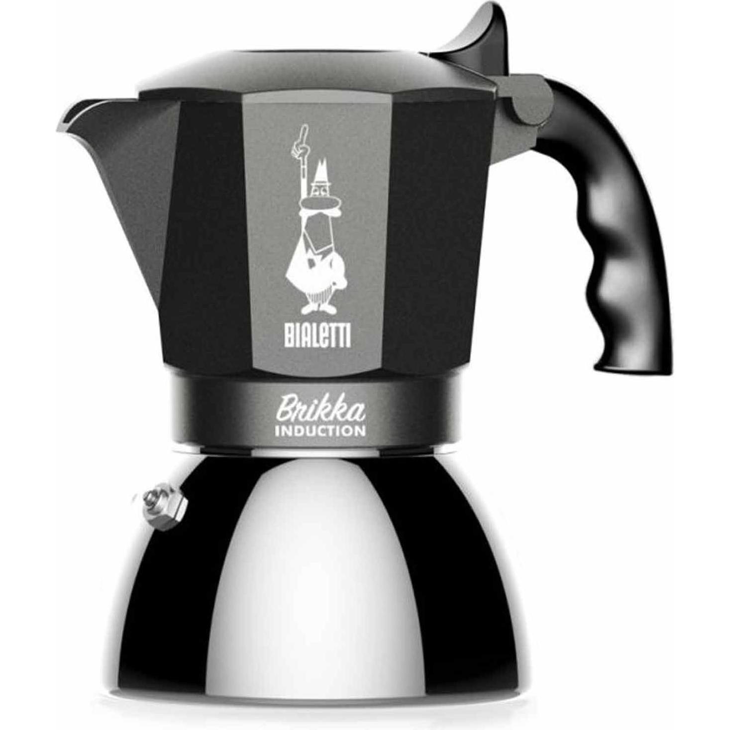Bialetti Grigio Brikka, Caffettiera Moka,
