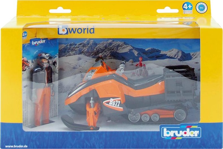 Actual product image Bruder BR Snowmobile with driver and equipment 21x9.3x9.3cm bWorld