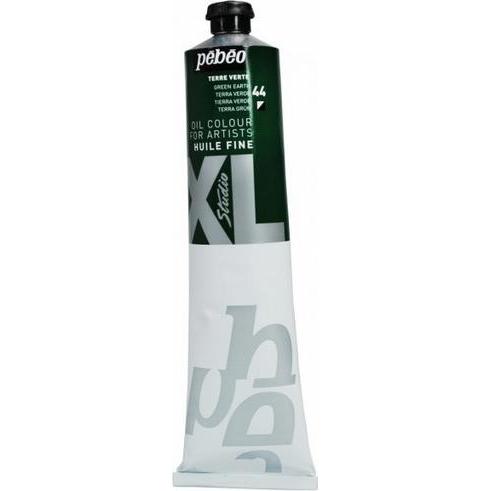 Pebeo, Künstlerfarbe + Bastelfarbe, XL Feine Ölfarben (Grünerde, 200 ml)