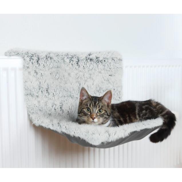 Hamac de radiateur Trixie Harvey gris blanc - pour chat